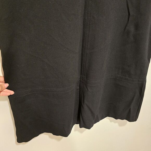 Eileen Fisher Little Black Dress Viscose Silk Blend Minimalist Medium Women - Picture 11 of 11